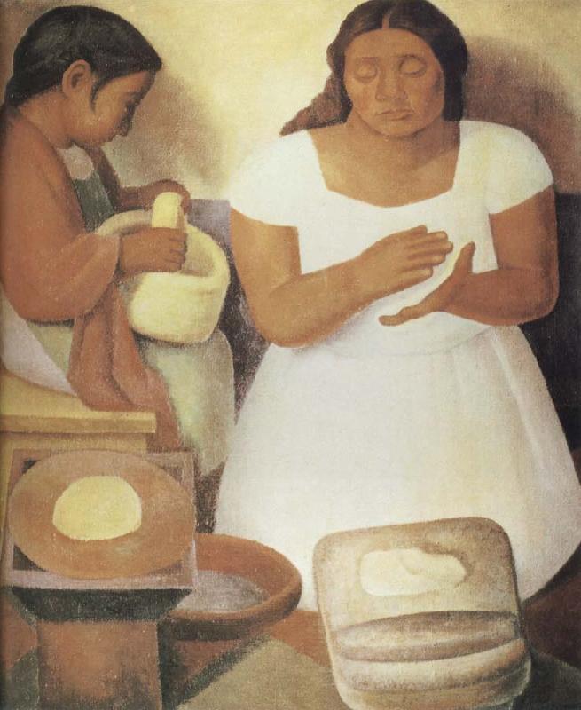 Diego Rivera Make the tortilla